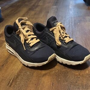 Nike boys navy and Tan Sneakers